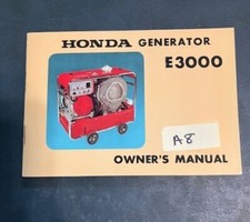 VINTAGE OEM HONDA E3000 GENERATOR OWNERS MANUAL 1968