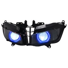 Fully Assembled Headlight Blue Angel Eyes Front Lamp For Honda CBR600RR 13-18