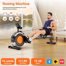 Magnetic Rowing Machine Rower with LCD Body Fitness Cardio Workout 16 Levels
