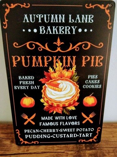 Pumpkin bakery vintage metal - pumpkin,