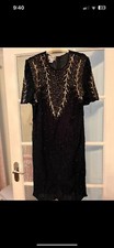 Black 80s Sequin Dress