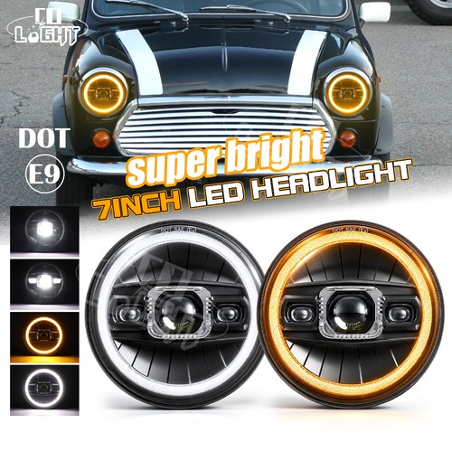 Pair 7inch black led - pair,