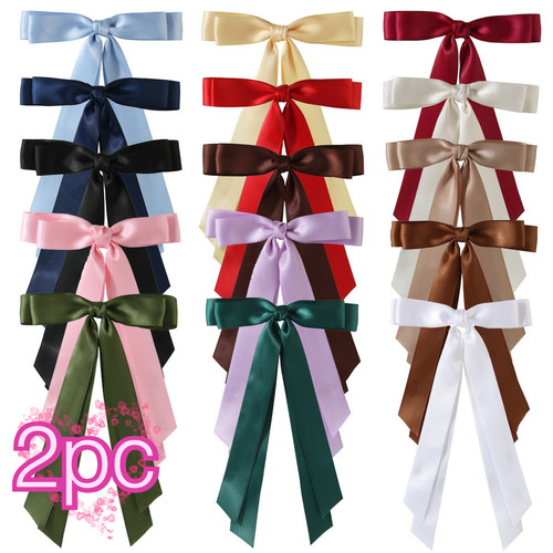 Womens long ribbon hair bow - womens,