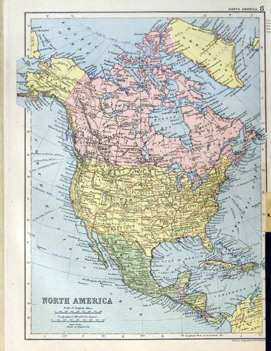 Old antique print 1910 - antique, map