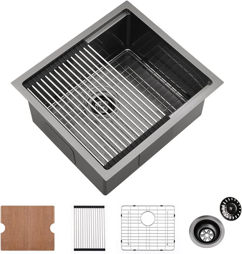 Black undermount bar sink - black,