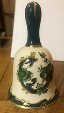 1950s Masons Chartreuse bell Ironstone hand-painted enamel 22-carat gilding