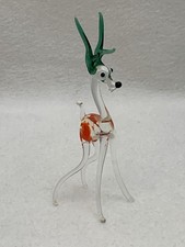 Collectible Vintage Blown Glass Figurine - Dainty Antelope Deer