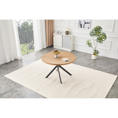 Round foldable dining table - dining,