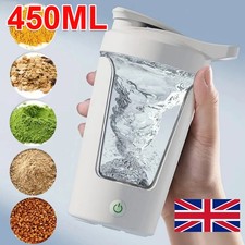 450ML Electric Protein Mixer Shaker Bottle Vortex Cup Blender Drink Portable UK