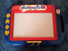 Vintage 1996 Tomy Megasketcher Creative Drawing Toy With Automatic Clearer