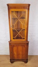 Vintage Corner Cupboard Reproduction Mahogany 20th Century Delivery Available
