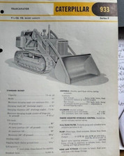 Caterpillar 933F track loader