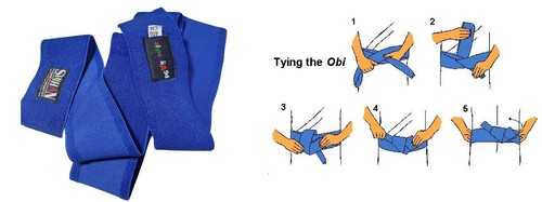 Blue kaku obi for - blue,