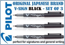 Pilot V Sign Pen - Black Set