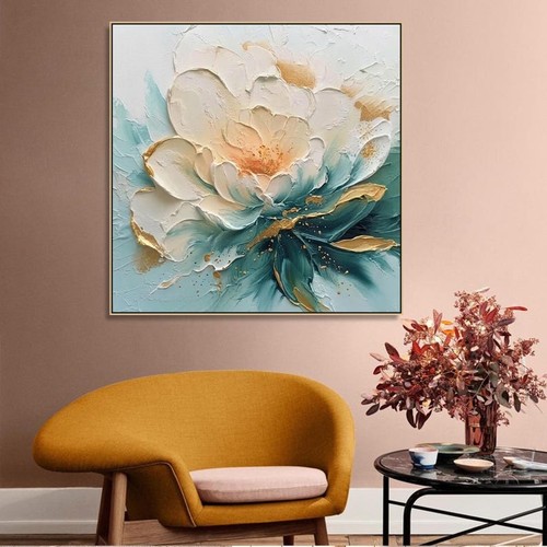 Large flowers oil - large, painting