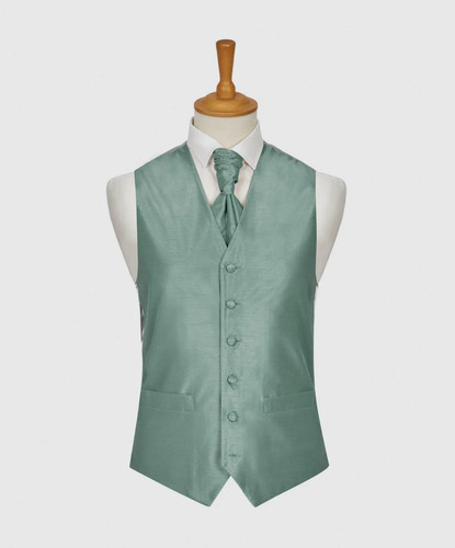 Mens sage green shantung - green,