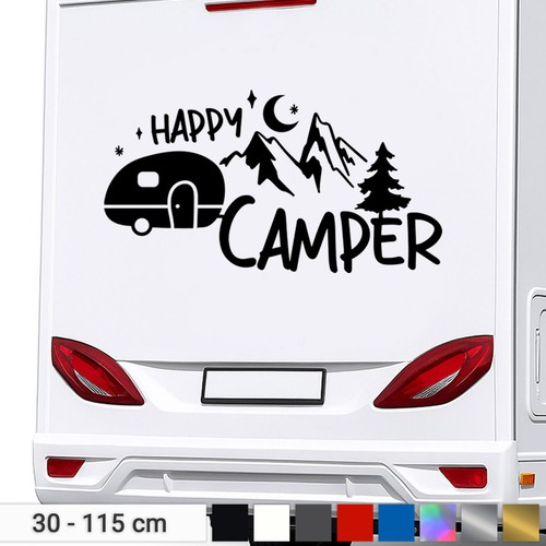 Camper sticker happy - sticker,