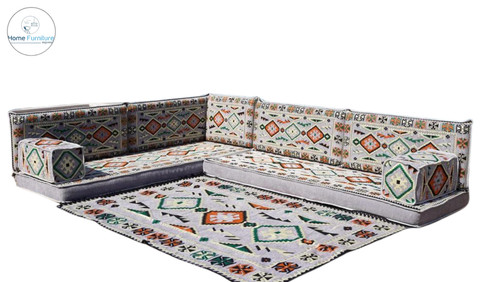 Shaped floor couch arabic - shaped,