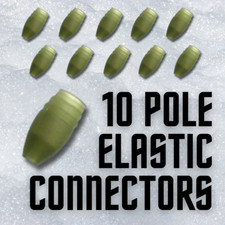 10 x Large Pole Elastic