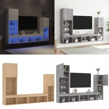 4pcs TV Wall Units with LED