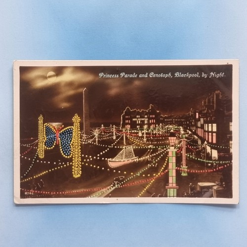 Blackpool postcard 1928 real - blackpool,