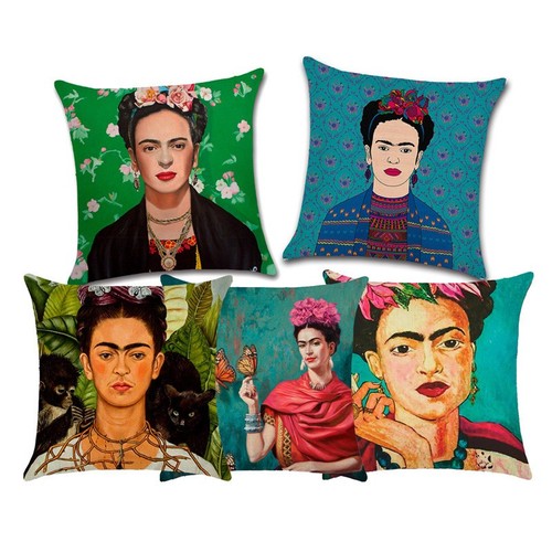 Frida kahlo printed pillow - kahlo,