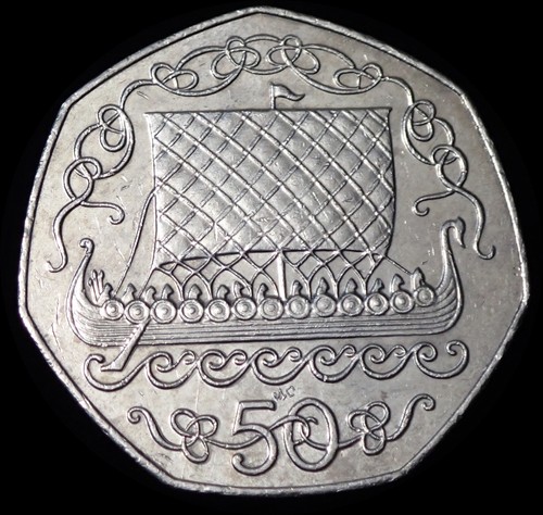 Isle man pence 1982 ac - man, 50