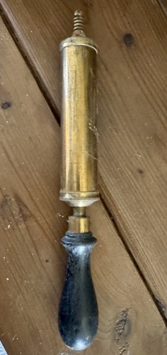 Vintage brass wood hand pump - vintage,