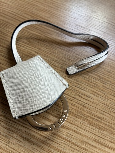 Radley ivory saffiano keyring - saffiano,