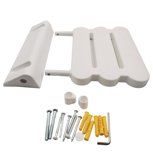 White shower seat stool wall - seat,