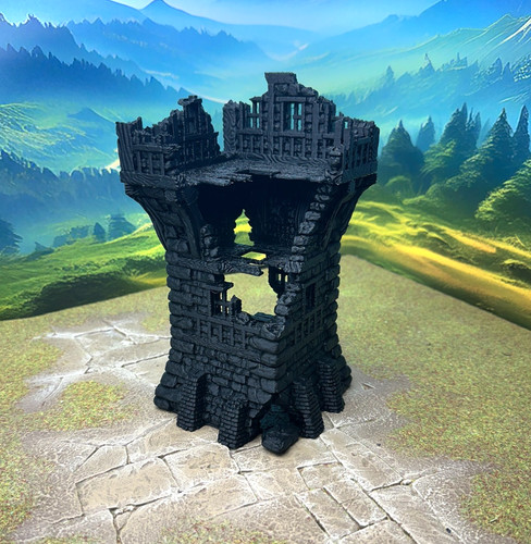 Ruined watchtower fantasy - ruined,