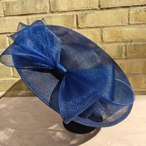 Navy blue large - large, fascinator