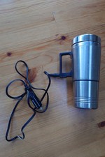 12V Car Heating Cup Thermos Water Cup Heated Coffee Travel Mug Stainless Steel