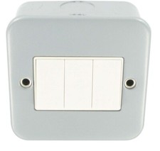 Gang switch way metal clad - gang, 2