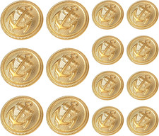 14Pcs Metal Gold Blazer