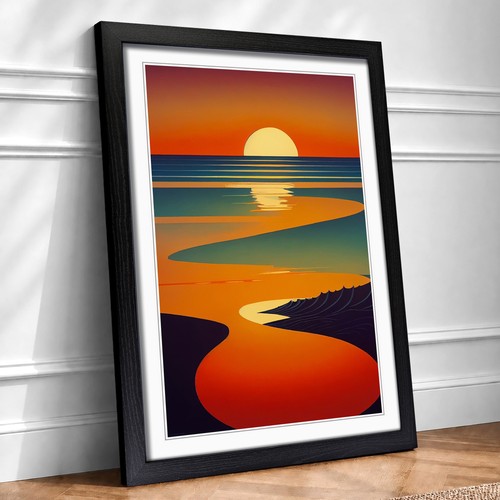 Dashing sunset abstract - dashing,