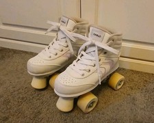 OXELOSecond Life - Kids' Roller Skates Quad 100 - Holographic White - VERY GOOD