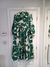 Zara Green Cream Oversized