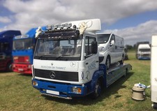 Roof Bar + LEDs + Spot Lights For Mercedes 814 Truck Front Lamps Stainless Steel