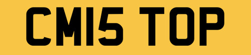 Number plate private - cm,