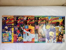 Vintage 1994 Street Fighter 2 Magazines 1 - 5 With Stickers, Posters & Postcard