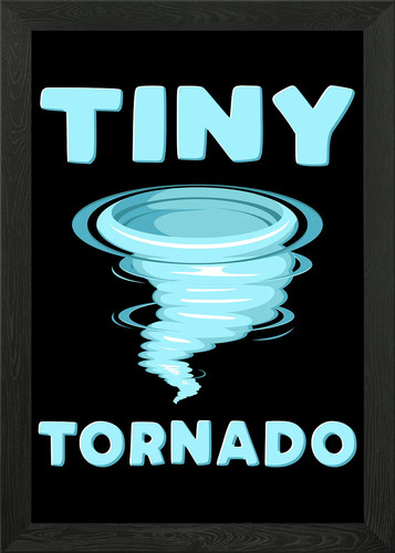 Tiny tornado framed wall art - tiny,