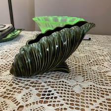 Vintage Green Ceramic Art Deco