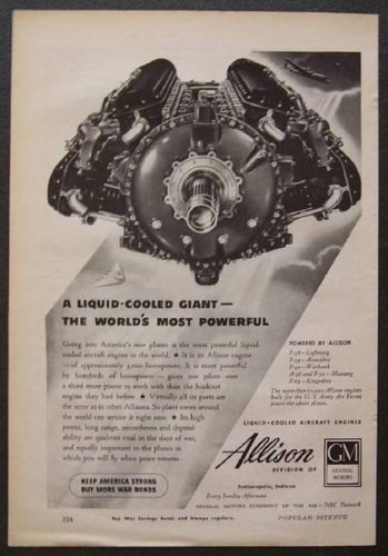 Allison aircraft engine - allison,