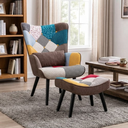 Elegant patchwork armchair - elegant,