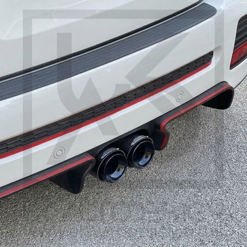 Black carbon exhaust tips - black,