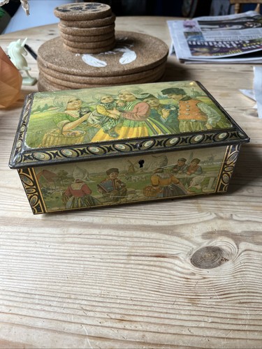 Antique biscuit tin circa - biscuit,