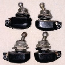 Vintage Bulgin   toggle switch x4