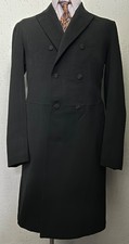 Men’s Vintage Bespoke Edwardian Victorian Frock Coat 1890s 1900s European 36 S