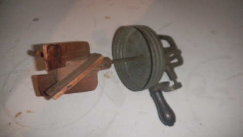 Antique hand crank butter - antique,